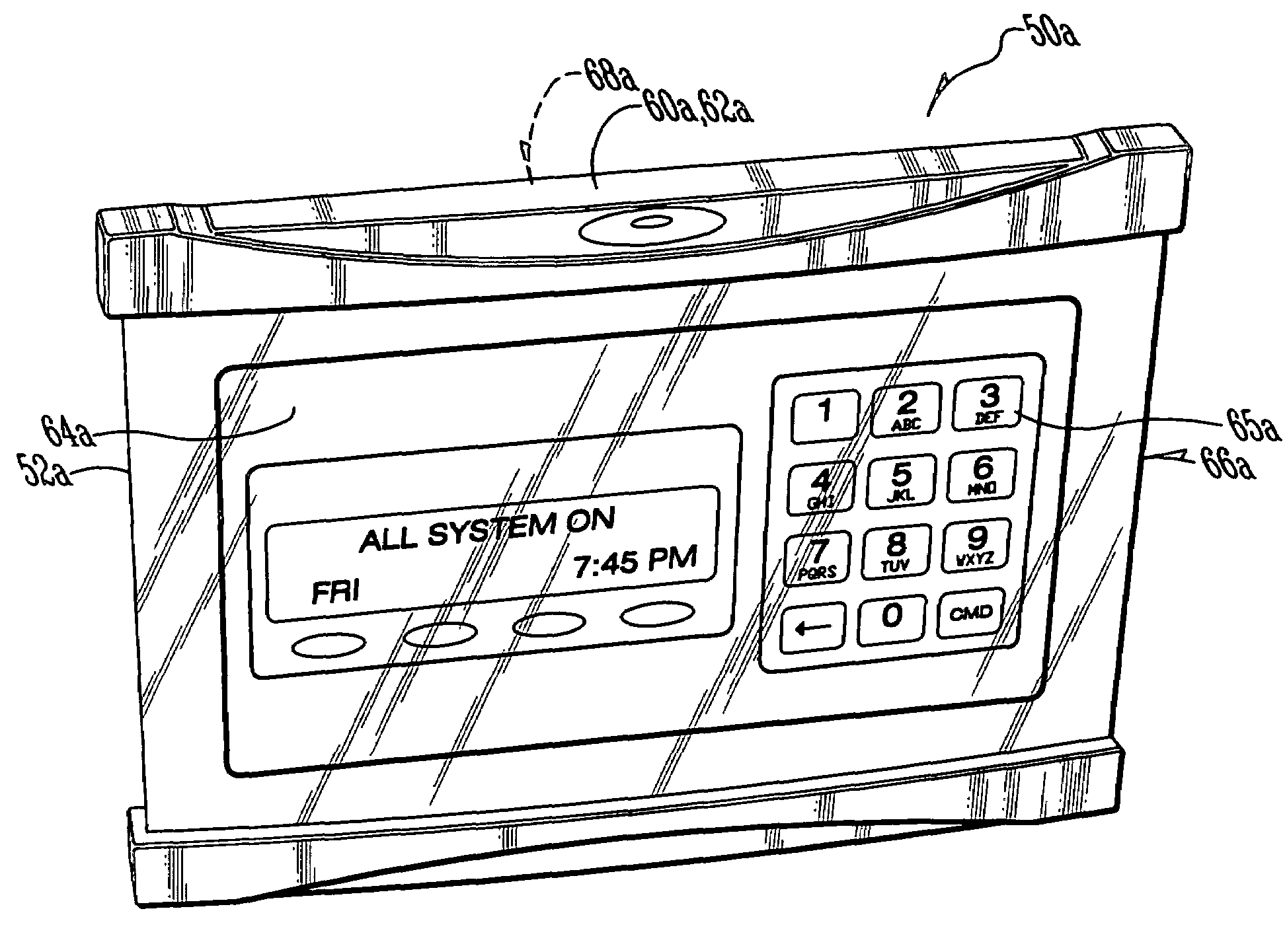 Remote camouflage keypad for alarm control panel