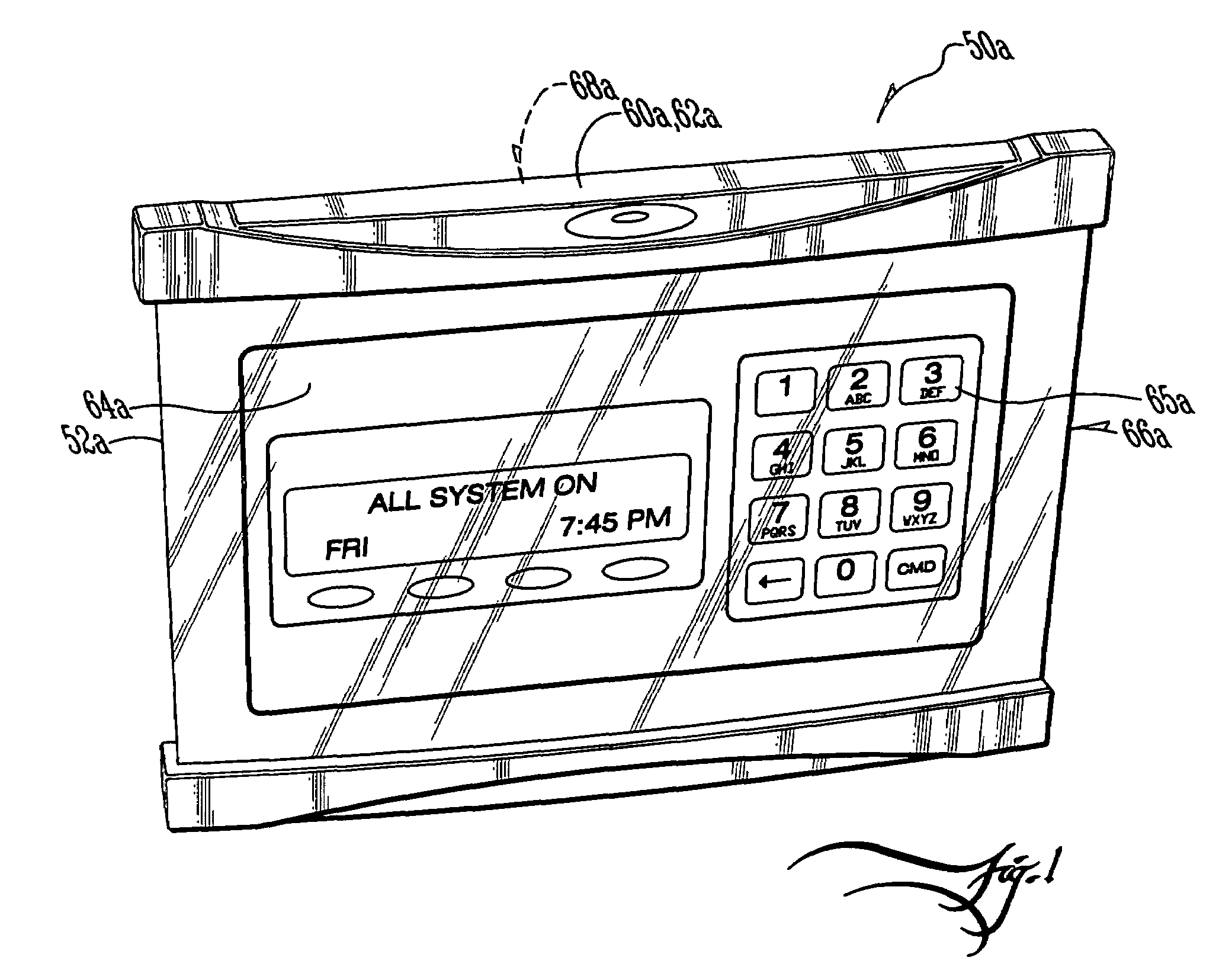 Remote camouflage keypad for alarm control panel