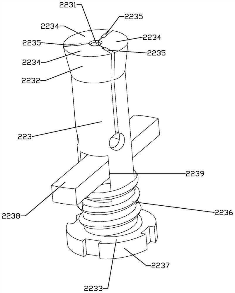 Ballpoint pen spring nib assembly device