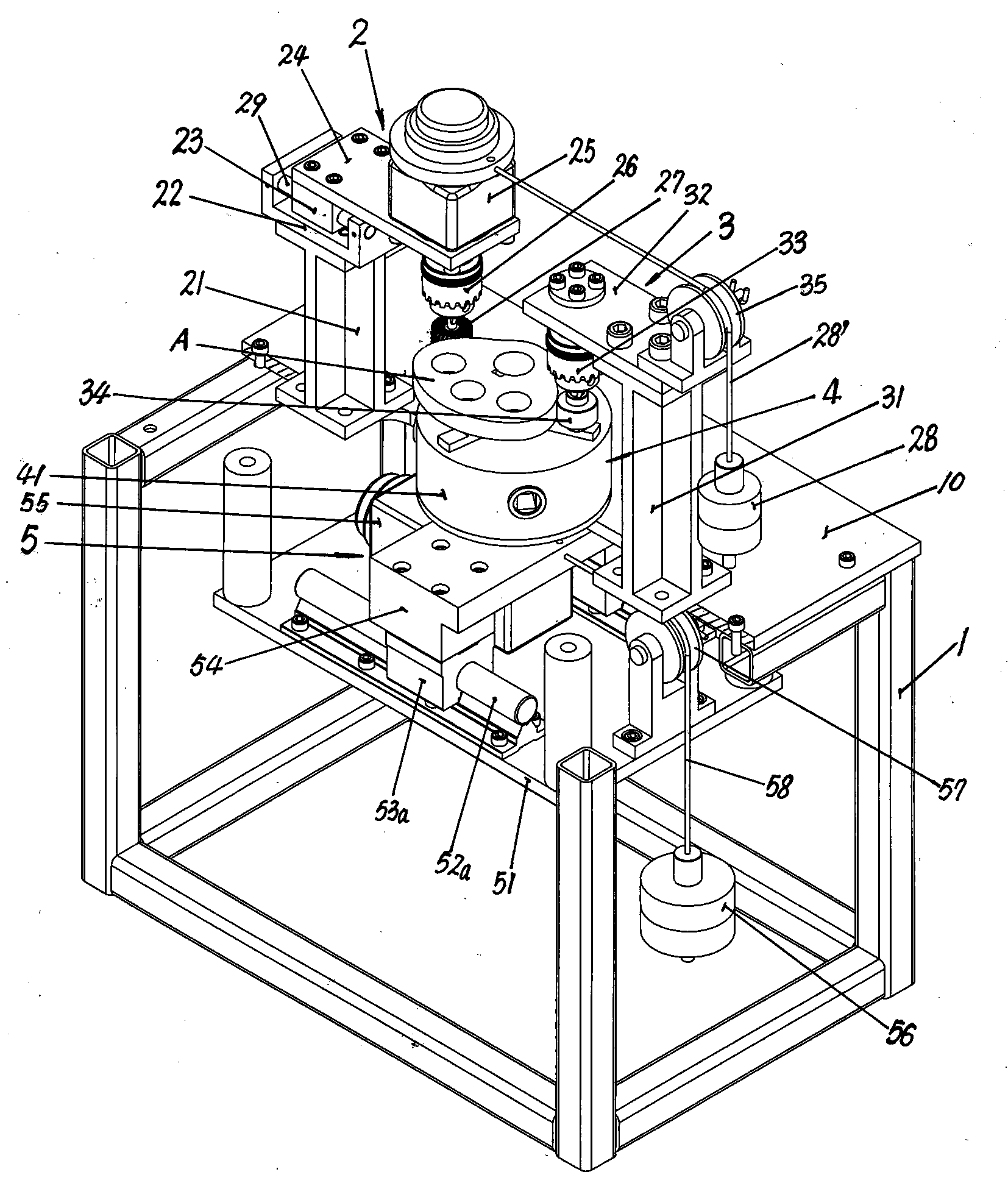 Polishing machine for curved surface of cam