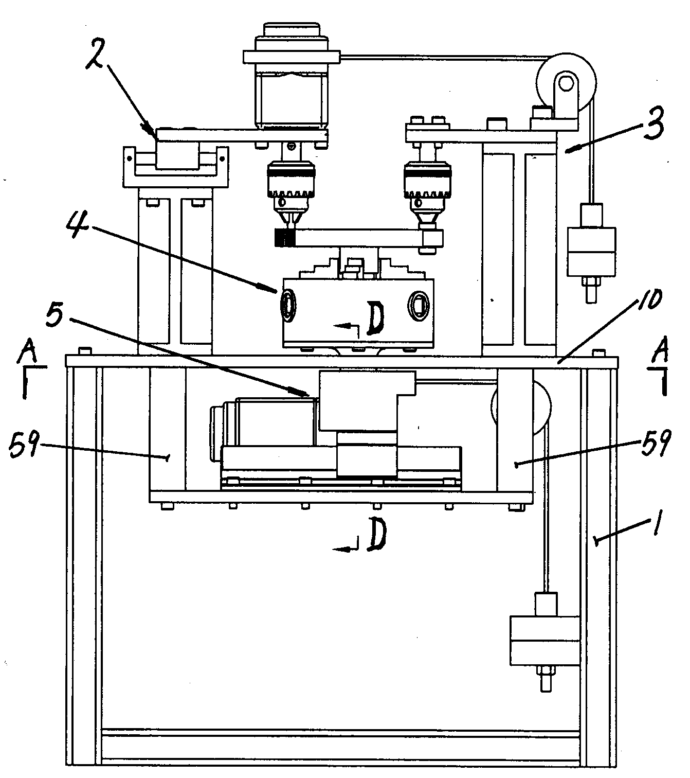 Polishing machine for curved surface of cam