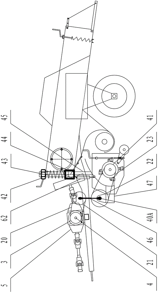 A corn stalk crushing and recycling baler