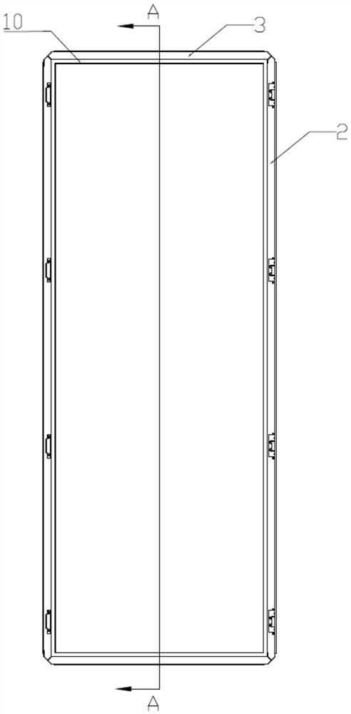 Electromagnetic shielding cabinet frame