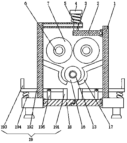 Glass recovering and breaking device