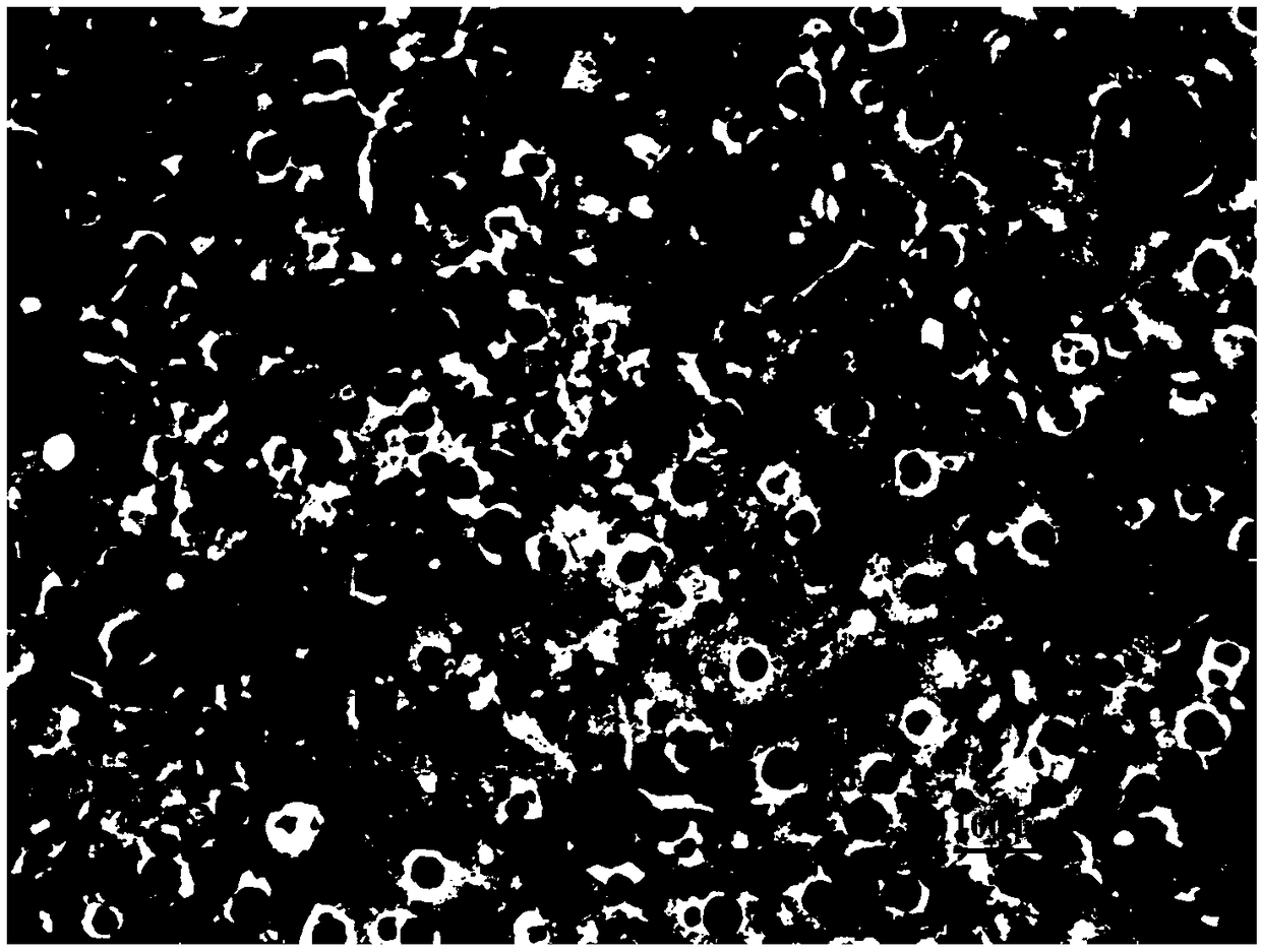 As-cast high-strength and ductility synthetic nodular cast iron QT800-5 and preparation method thereof