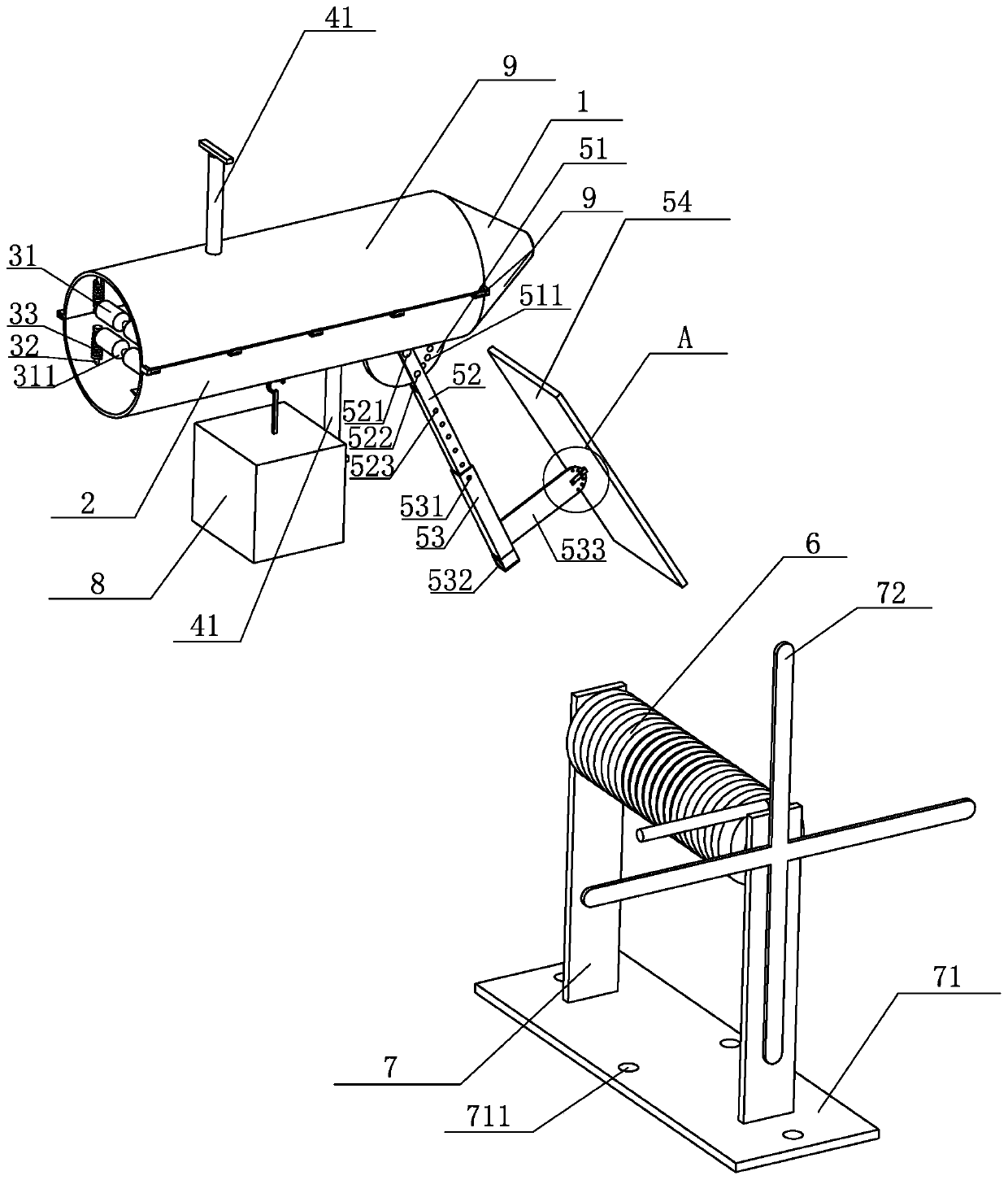 Power supply line deicing device