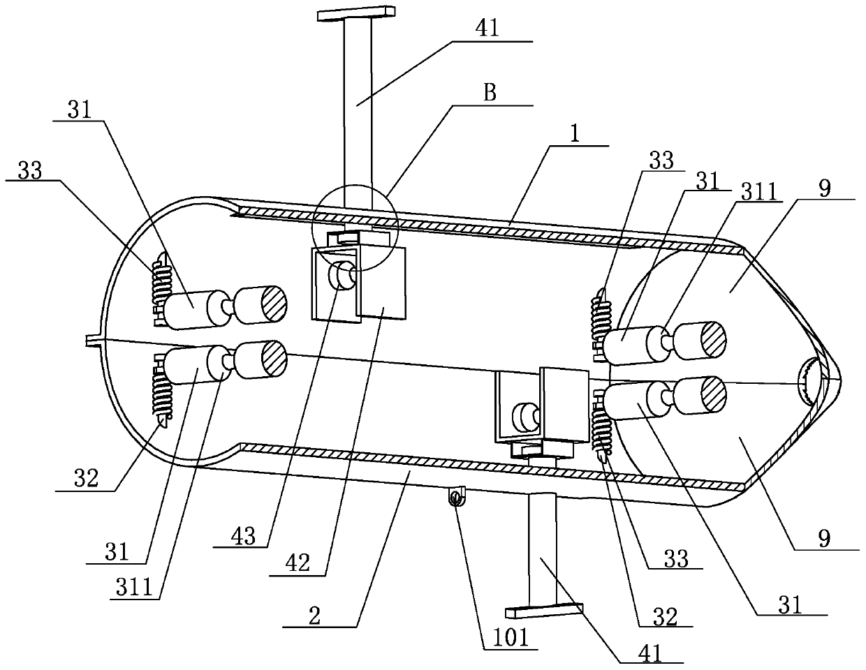 Power supply line deicing device