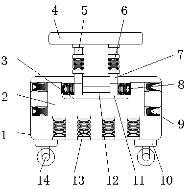 Direct discharge sieve base with damping function