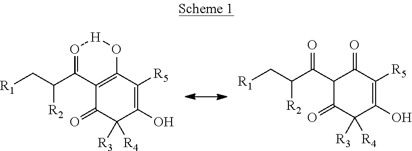 Arylpropionyl-triketone antibacterial agents