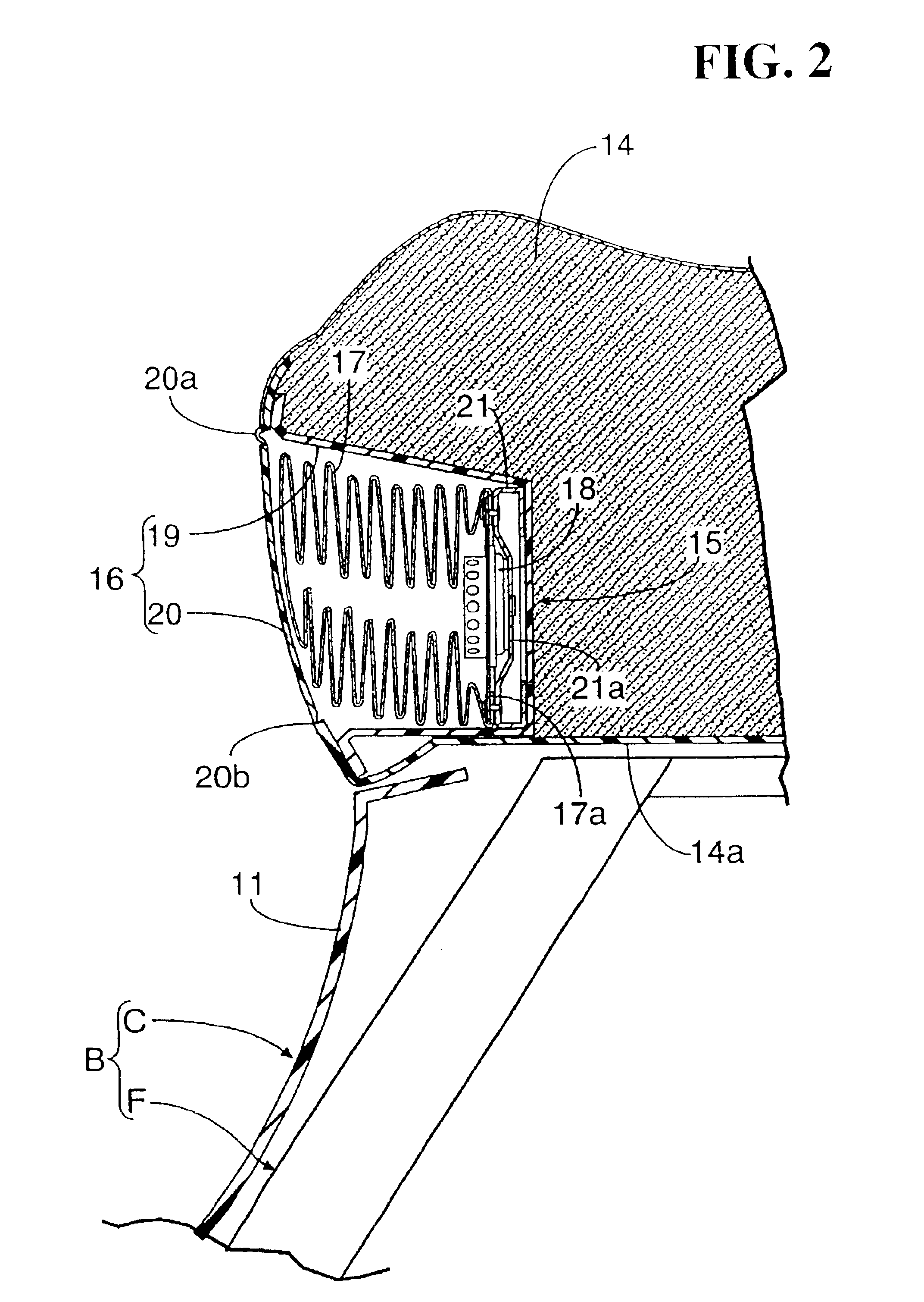 Air bag system in scooter type vehicle