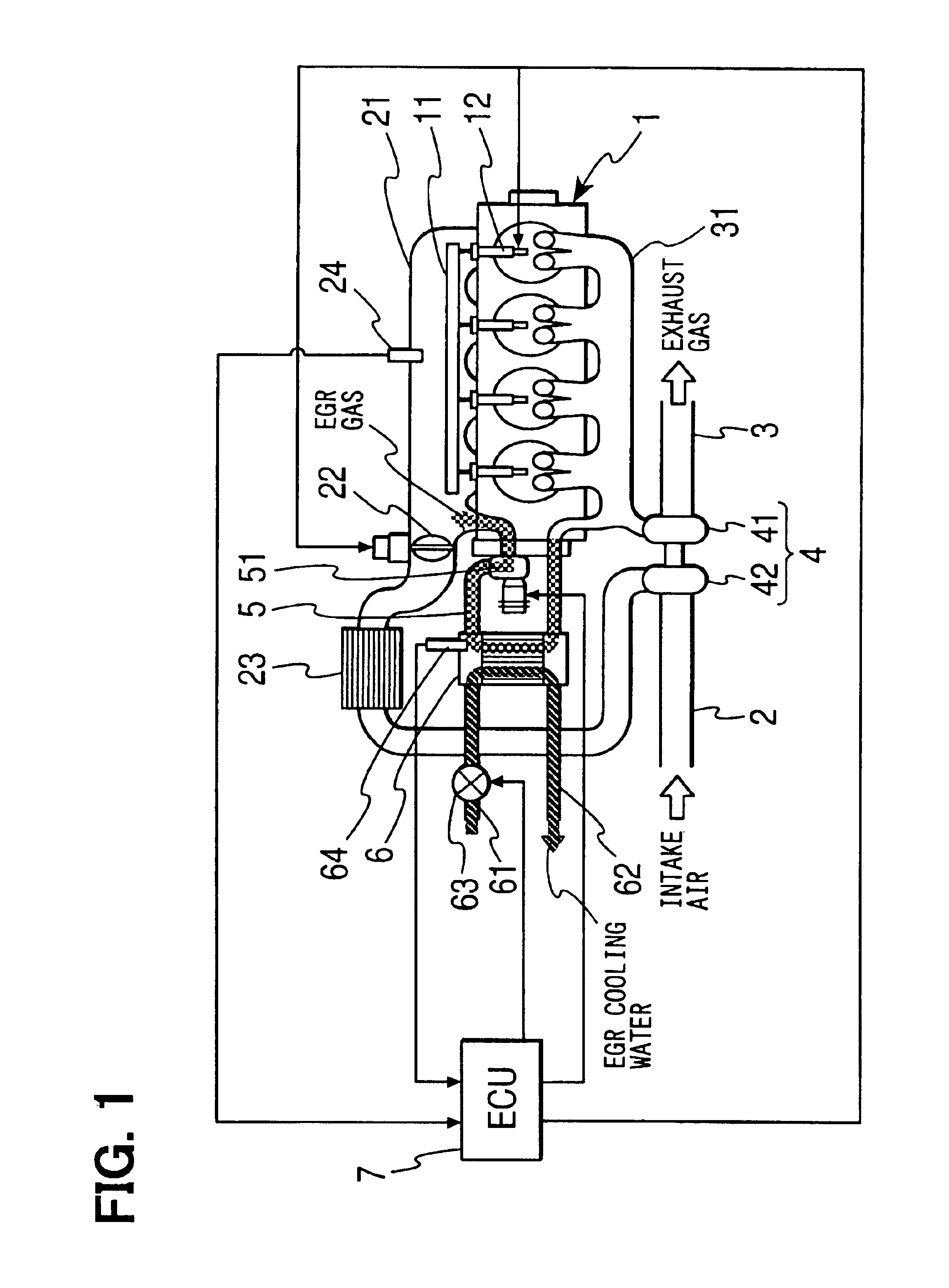 Exhaust gas recirculation system having cooler