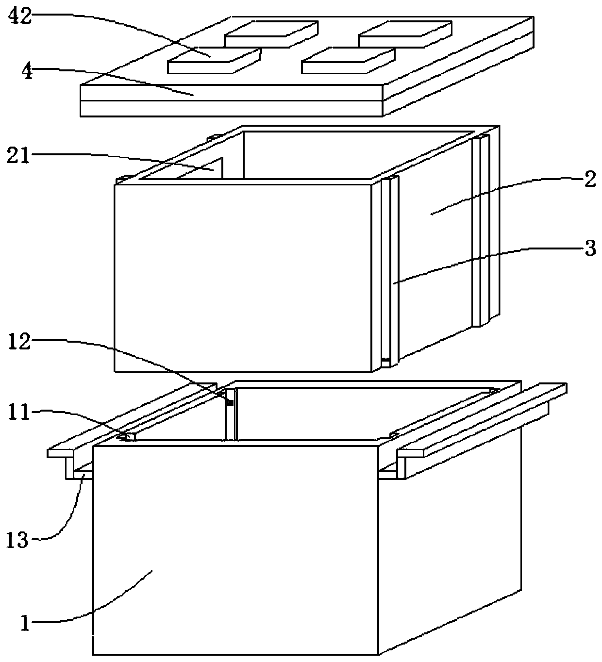 Multifunctional logistics box for logistics