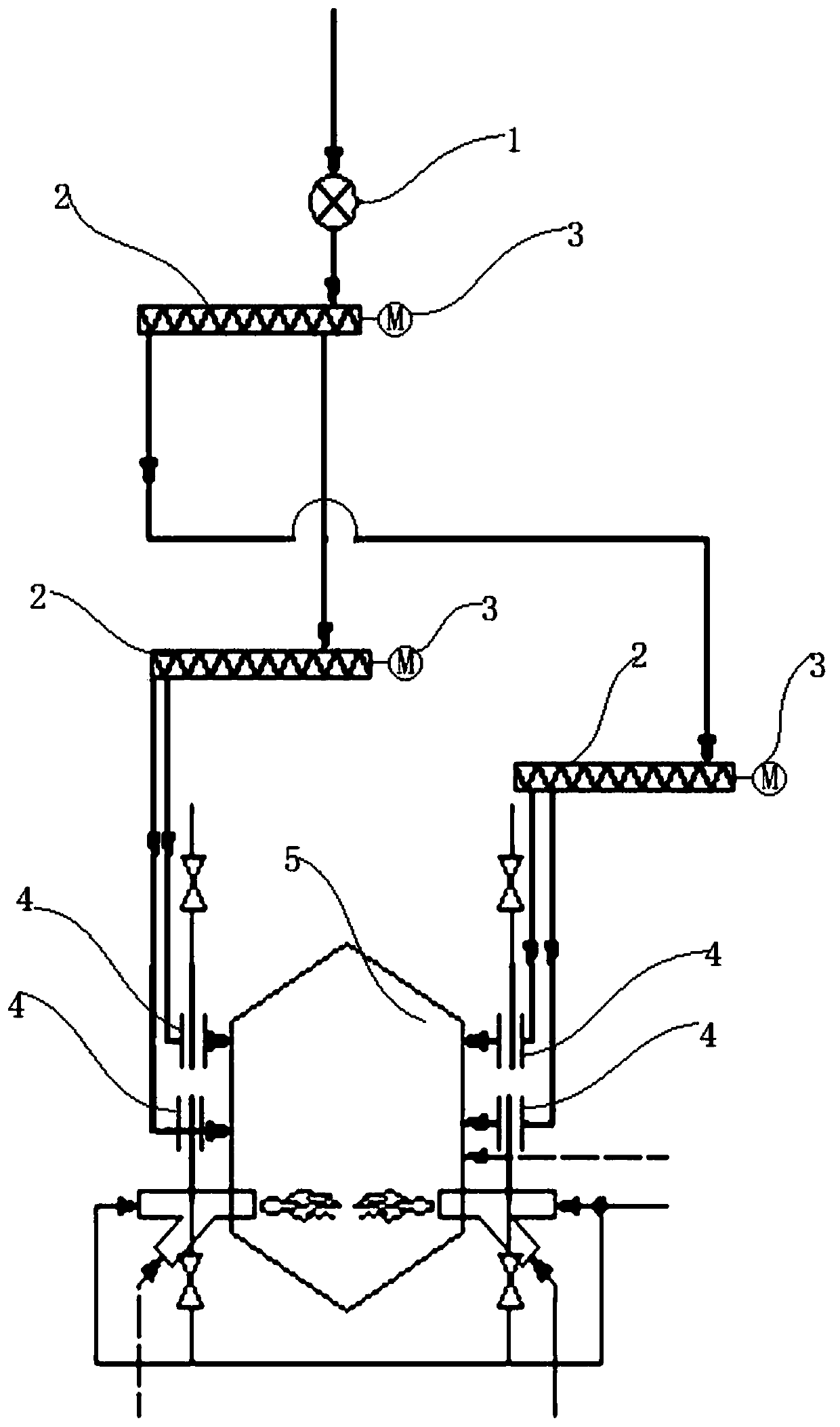 Multi-point feeding system for co-processing rdf in cement kiln