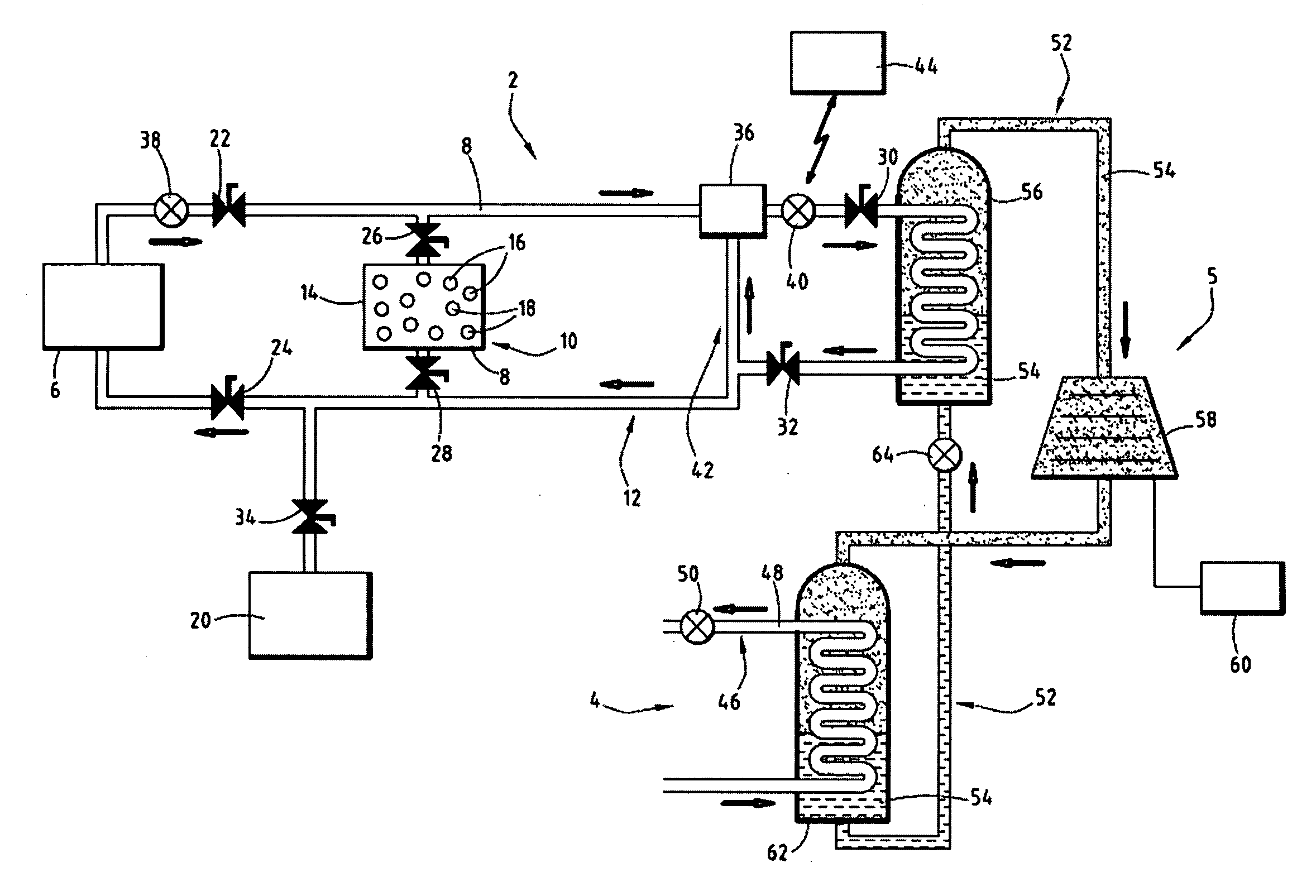 Installation for generating electrical energy from solar energy