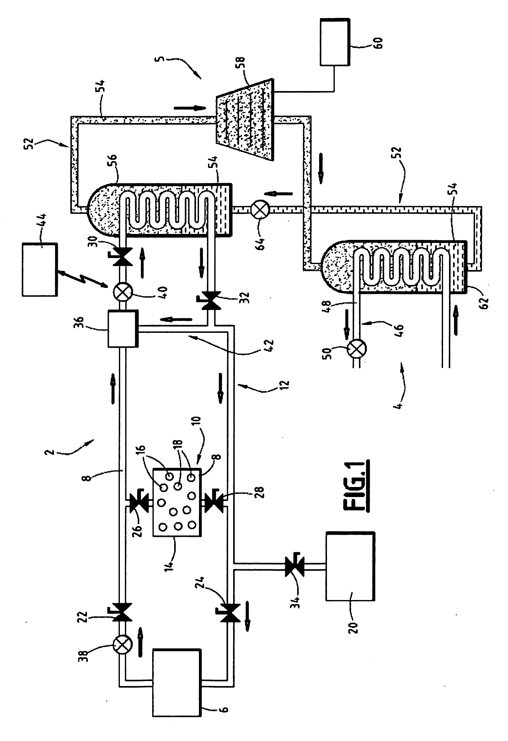 Installation for generating electrical energy from solar energy