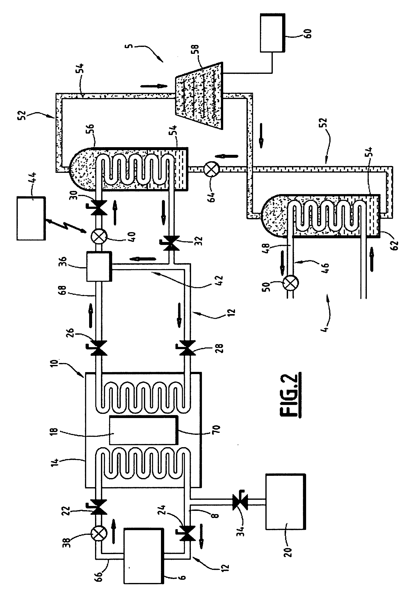 Installation for generating electrical energy from solar energy