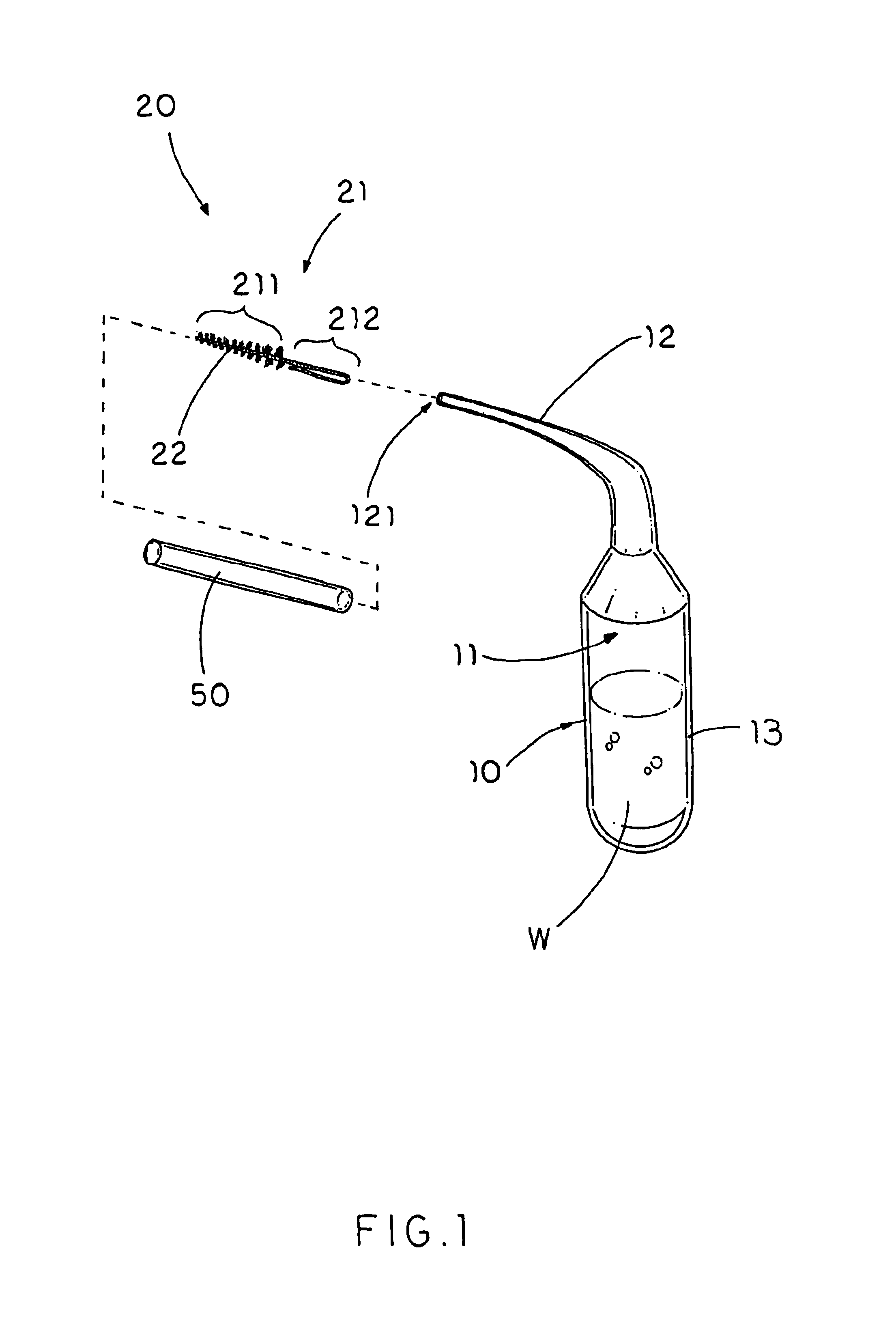 Interproximal squirt brush