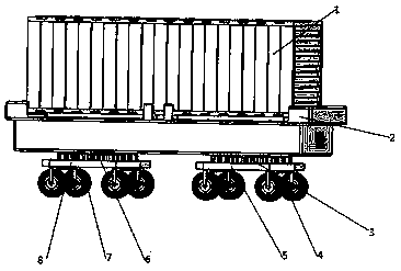 Slewing bearing fast reversing container AGV transferring trolley