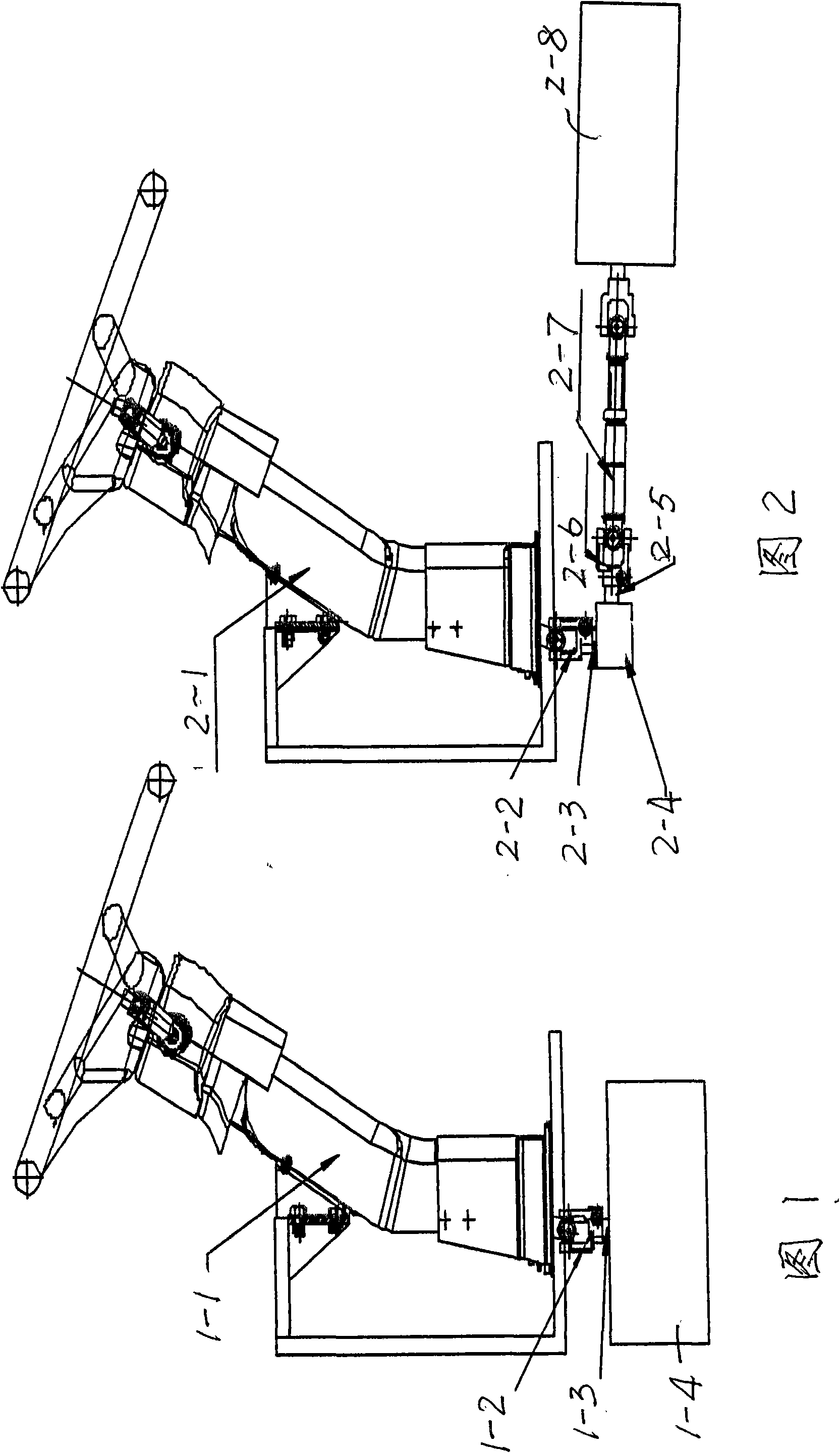 Deflection angle steering reverser of deflection angle of automobile