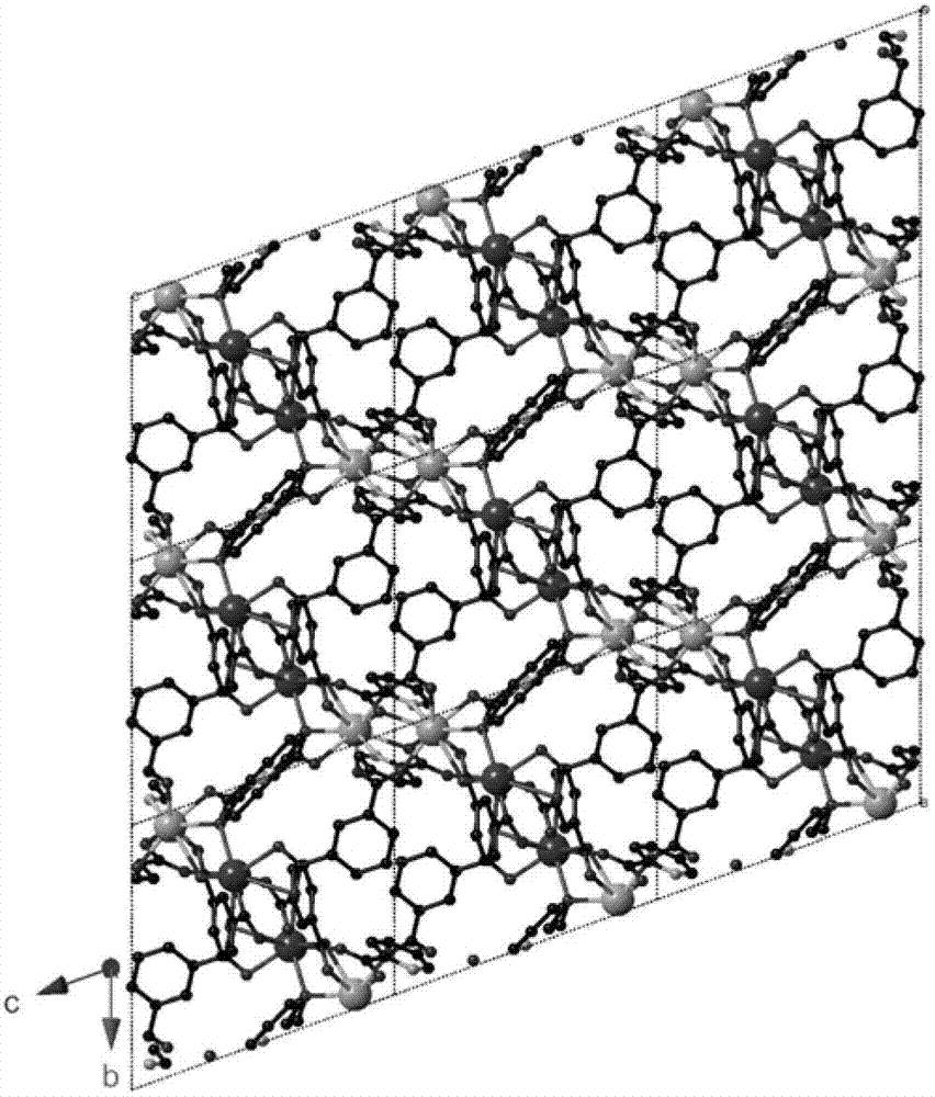 Rare-earth organic coordination polymer constructed by using m-phthalic acid and 2-pyridylformic acid as mixed ligand, and preparation method and application thereof