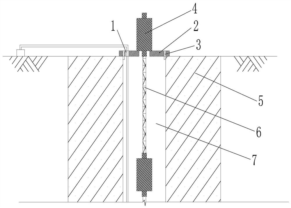 Positioning device for installing steel bar meter in existing pile foundation drill hole and working method thereof