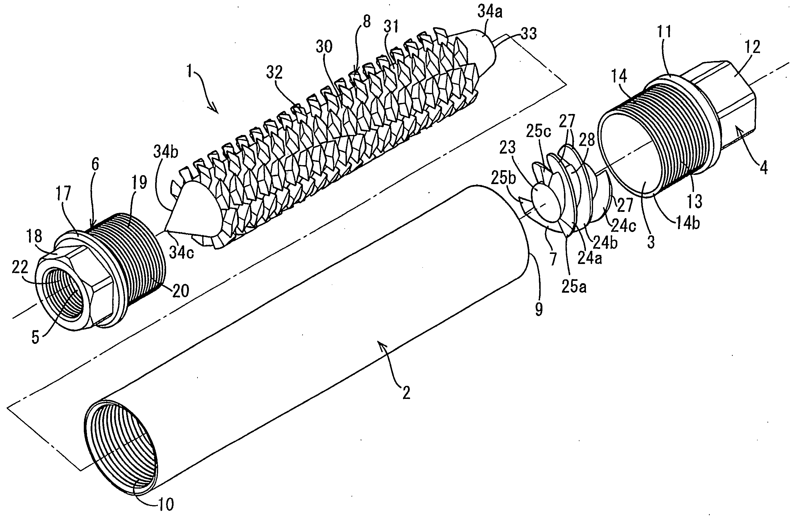 Fluid delivery tube structural body