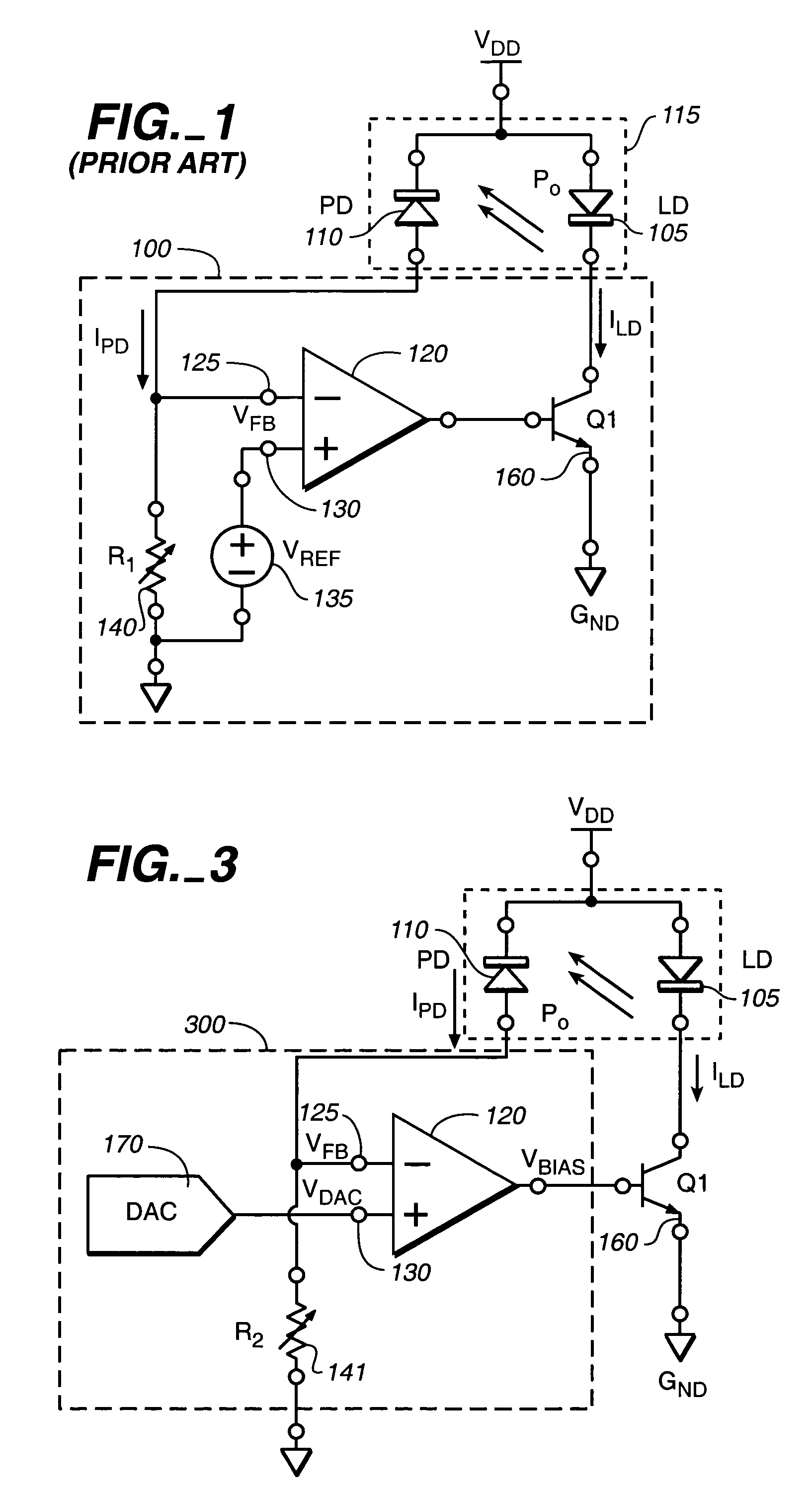 Automatic control of laser diode current and optical power output