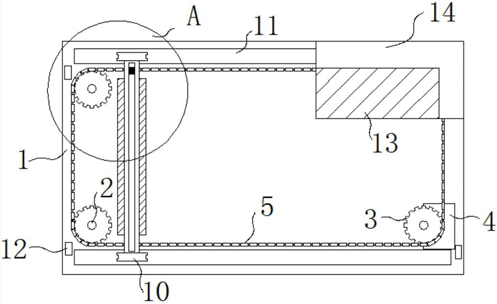 Electric blackboard chalk dust erasing device