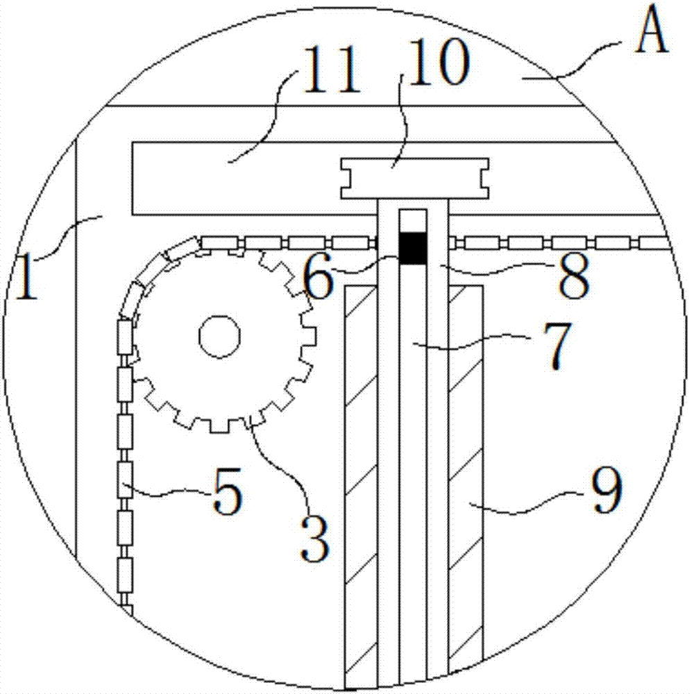 Electric blackboard chalk dust erasing device