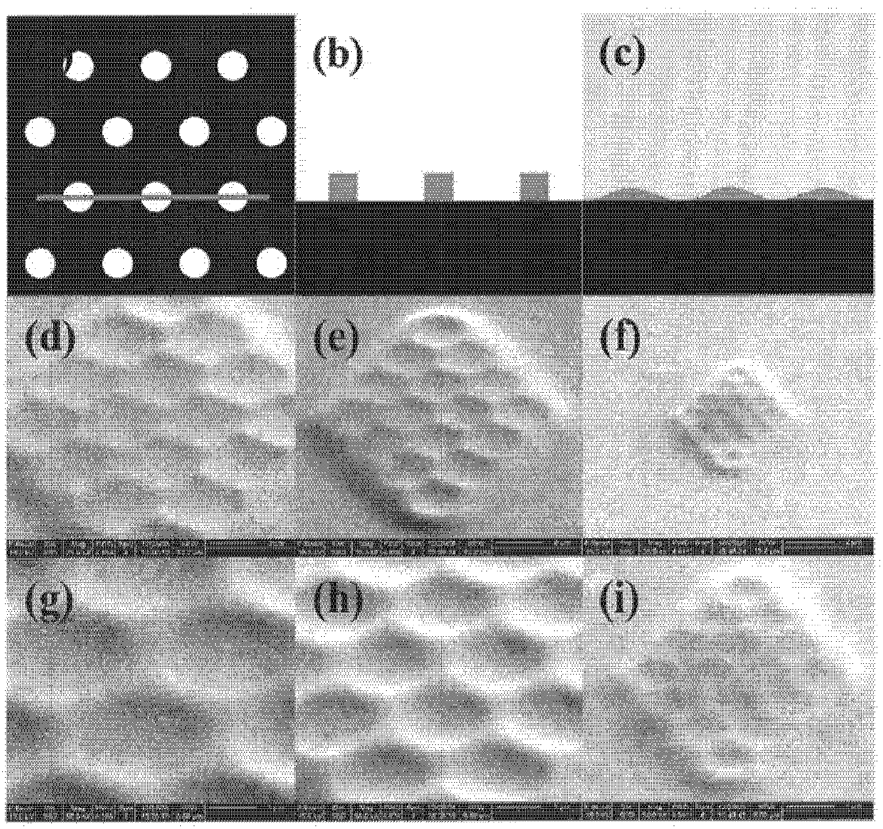 Method for preparing material with highly gradient surface micronano structure