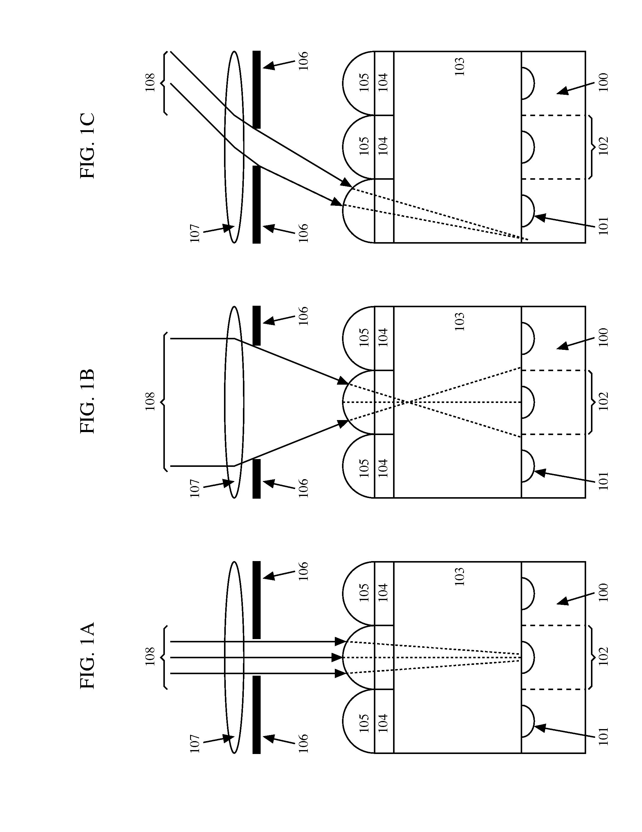 Photonic Via Waveguide for Pixel Arrays