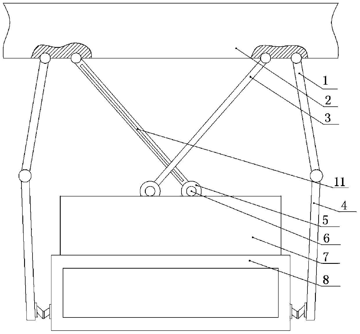 An electro-hydraulic control device for a hydraulic support