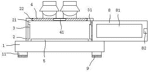 Drying device of inkjet printer