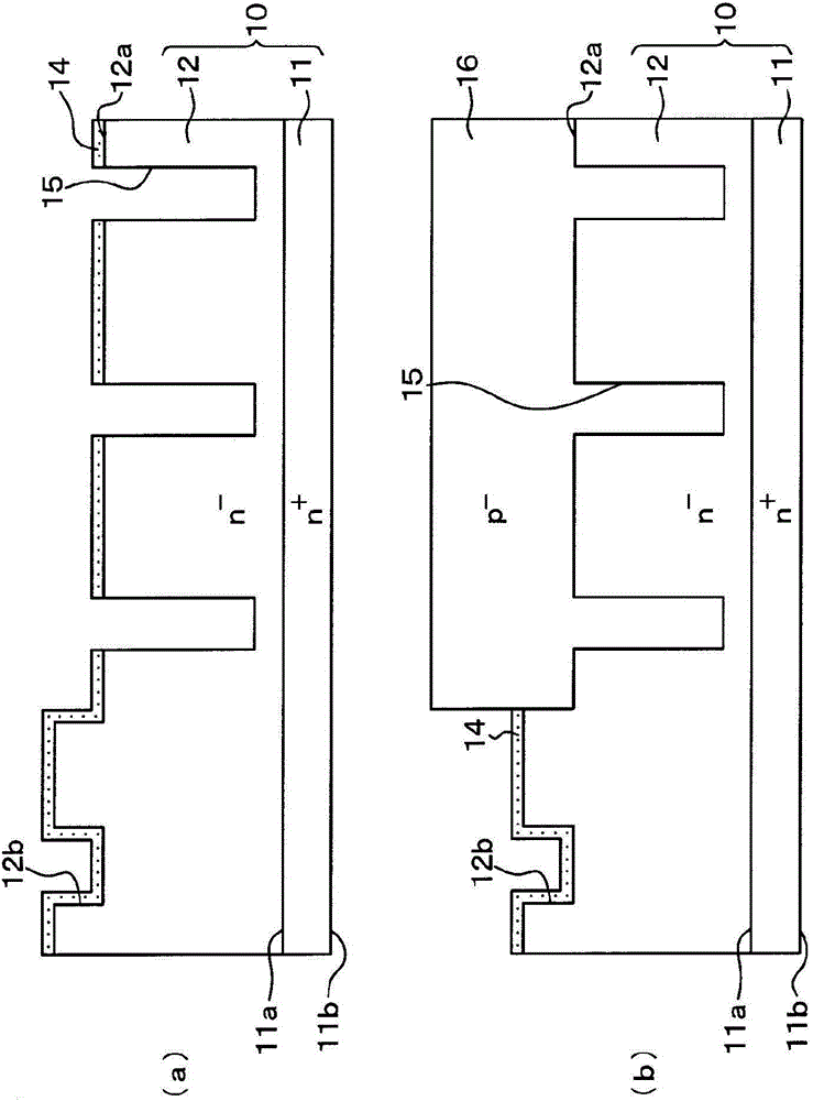 Semiconductor device having vertical MOSFET of super junction structure, and method for production of same