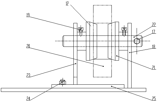 Winding mechanism for pulling adhesive tape