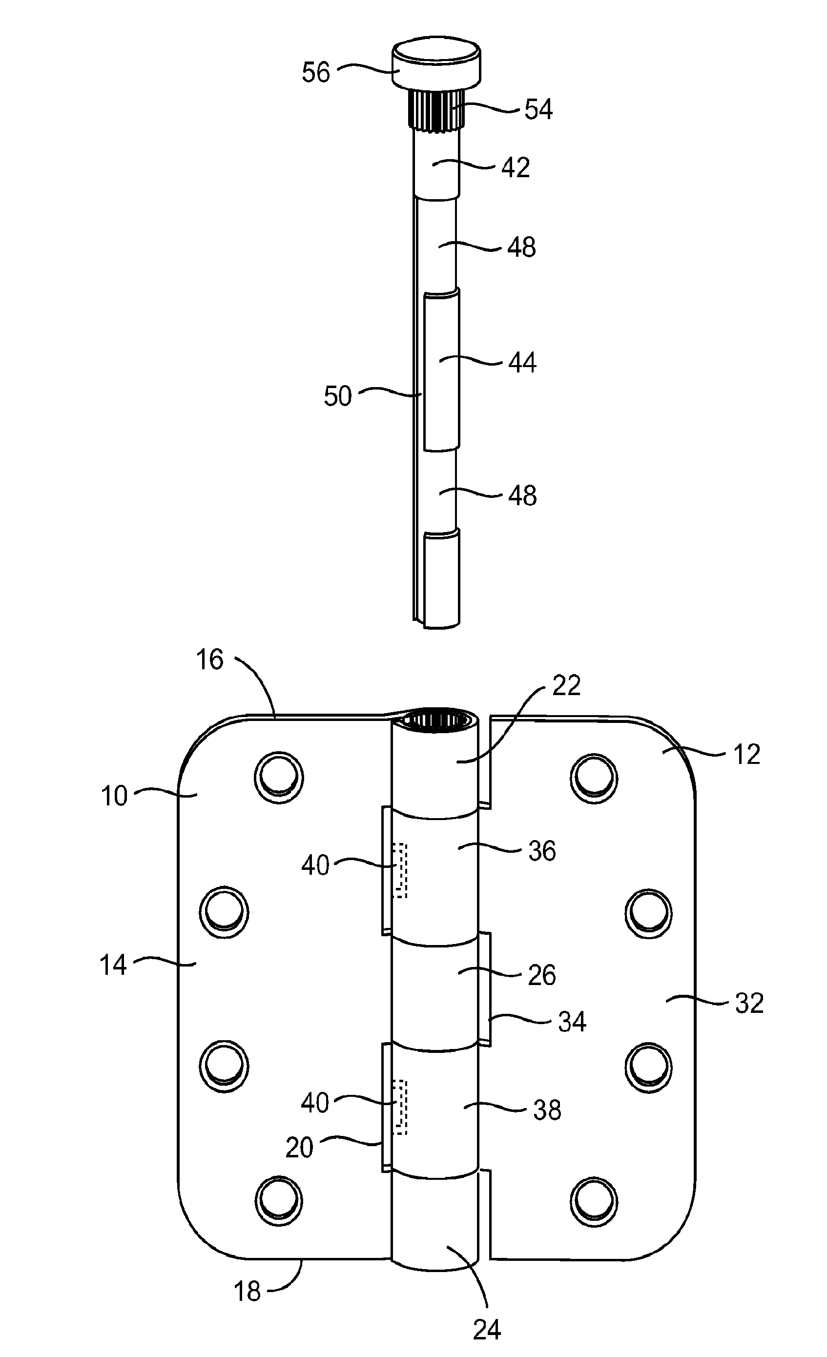 Hinge-Integrated Adjustable Door Stop