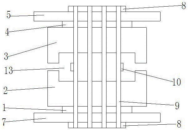 Production equipment for spunbonding of filament double-component hot-air non-woven fabric