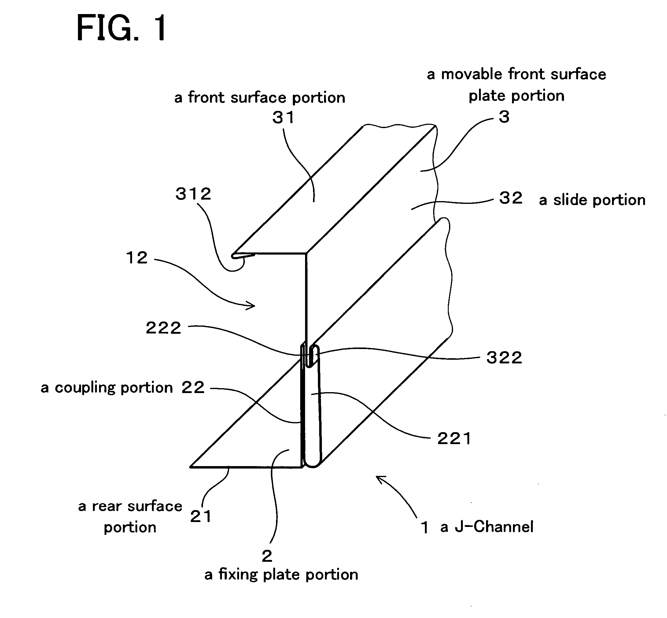 J-channel and siding boards attachment structure