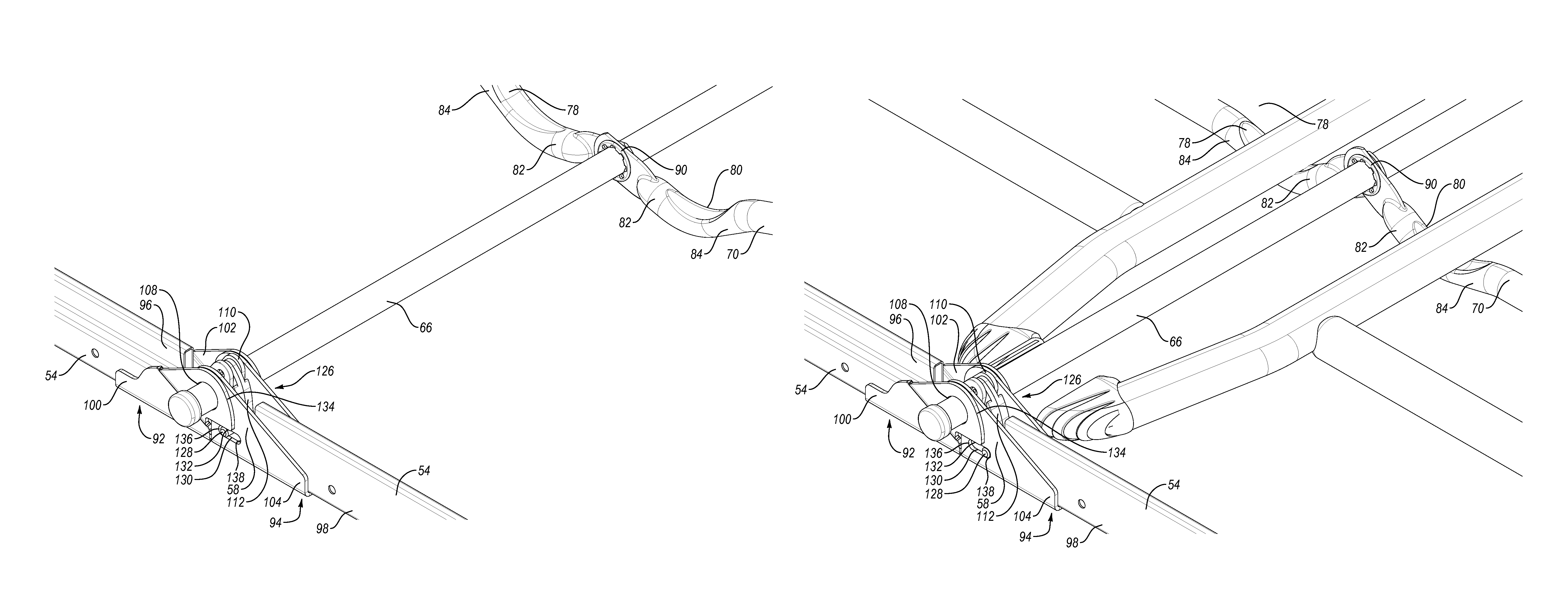 Locking mechanism for a folding table