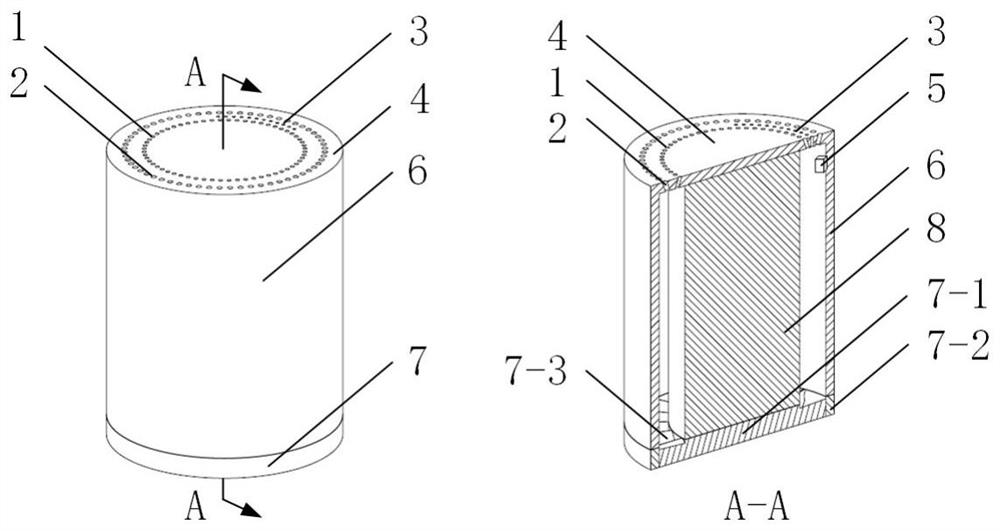 Guide spray pipe of rotary detonation combustion chamber