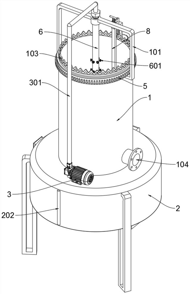 A rotary exhaust gas dust removal device for factories