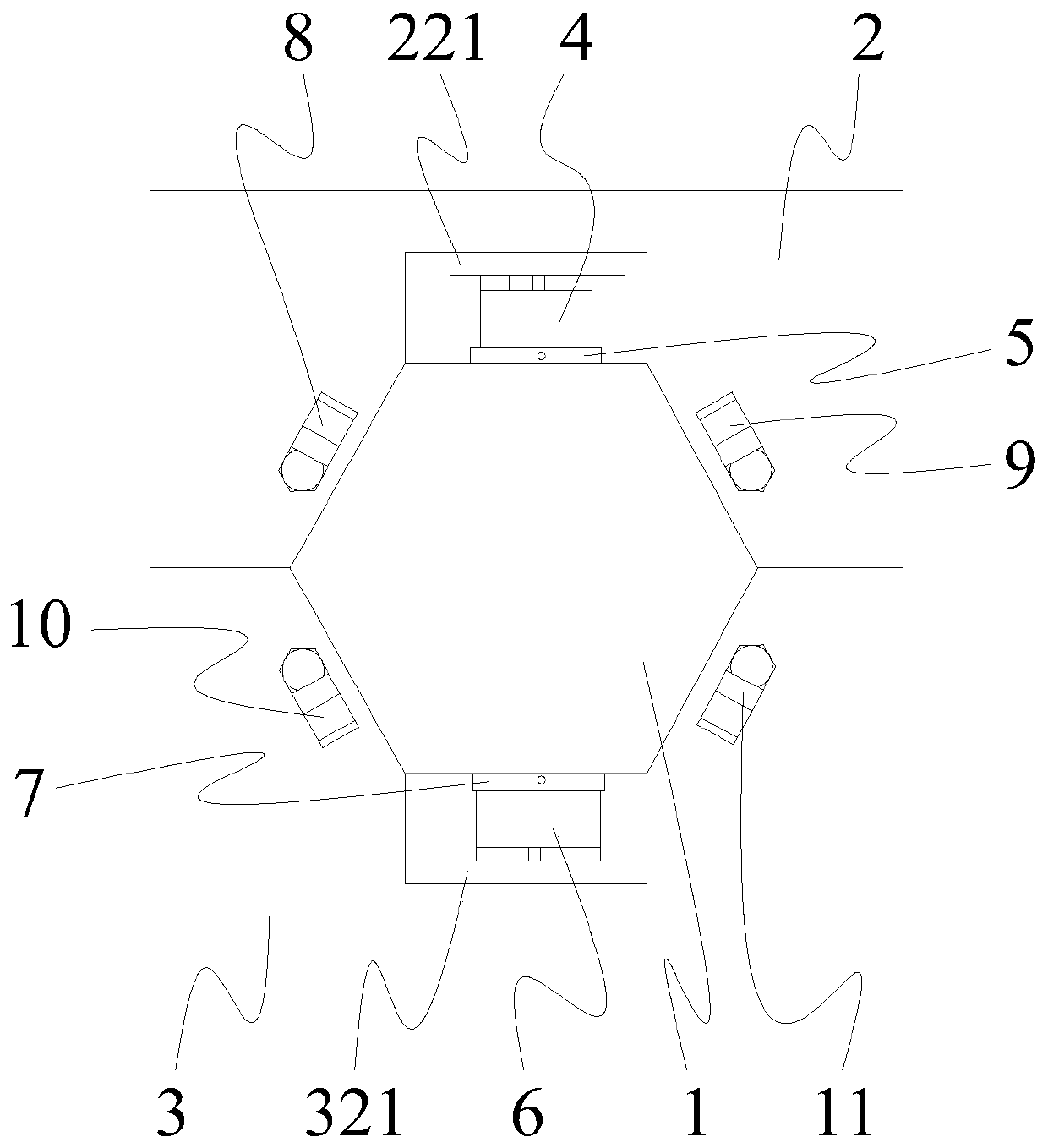 Direct drive precision gas static pressure guide rail pair used in vertical direction