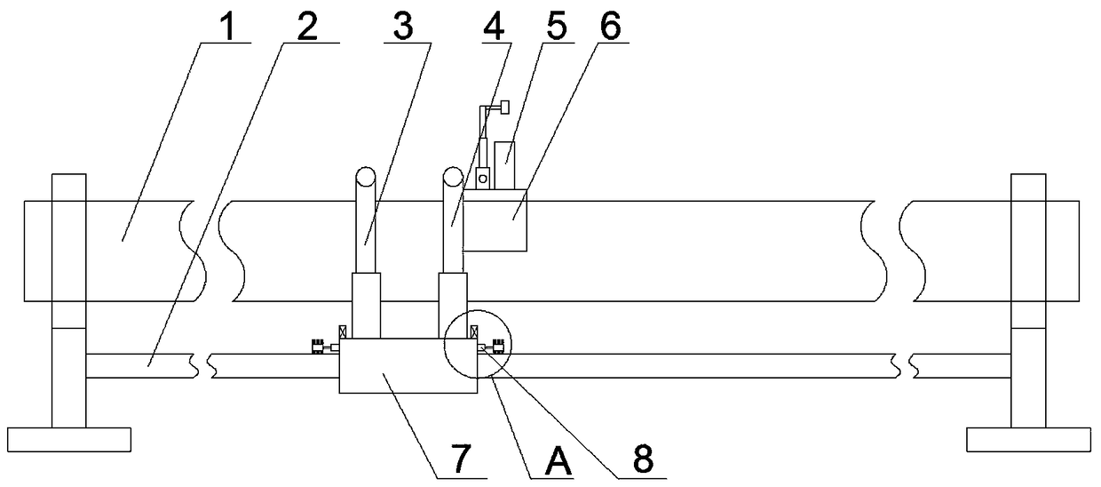 Pressure-bearing pipeline plugging device