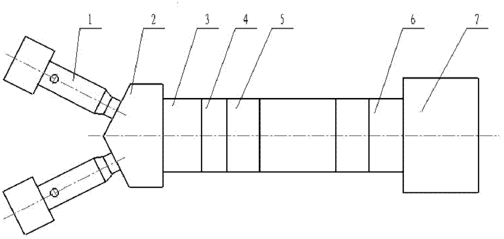 Device for preparing nano laminated composite material with adjustable layers