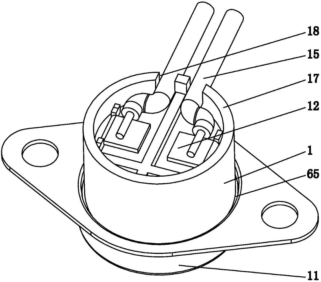 A waterproof temperature sensitive controller