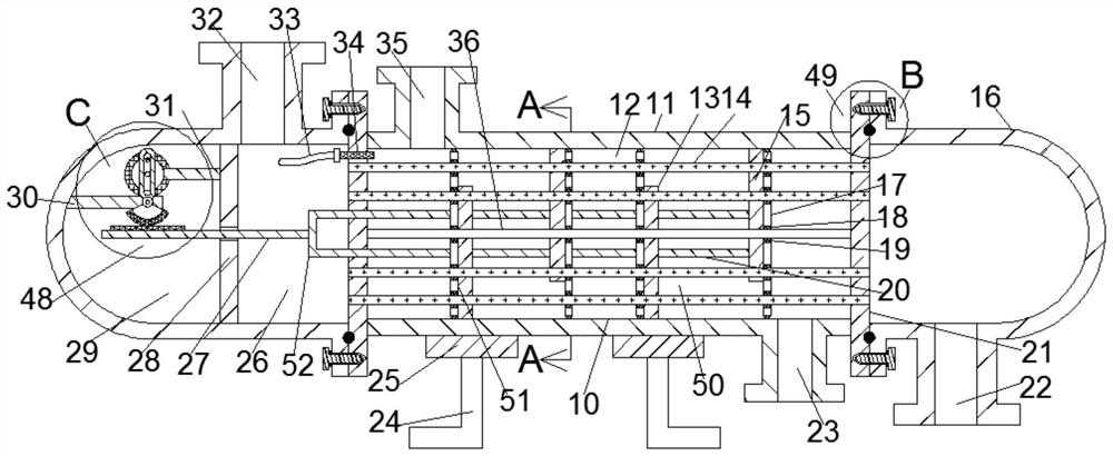 Tubular heat exchanger easy to clean