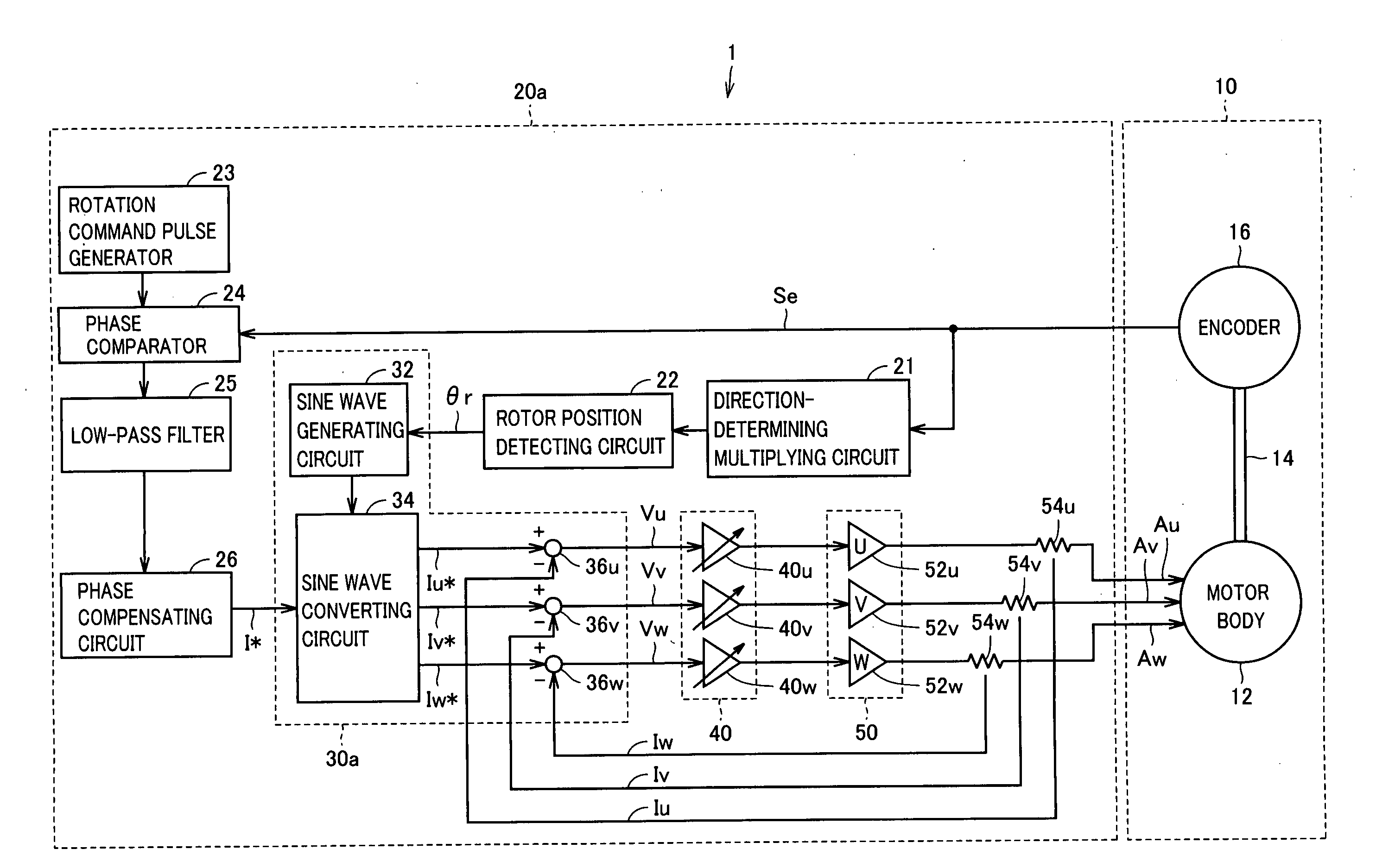 Drive control circuit for polyphase motor capable of reducing variation among armature currents of respective phases, and spindle apparatus using the same