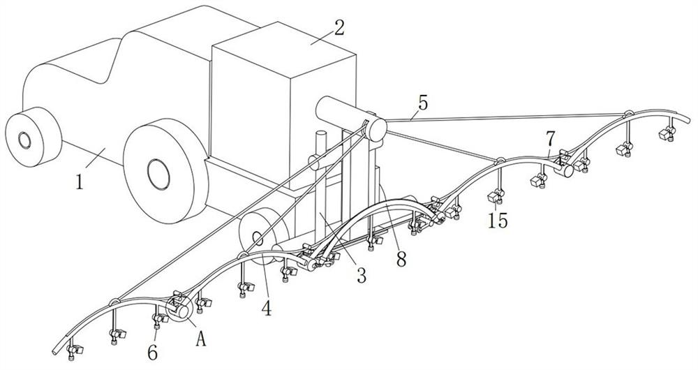 An automatic irrigation device for agricultural planting