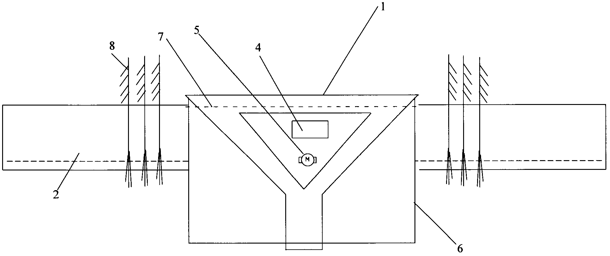 Solar biological floating bed device for purifying eutrophic water