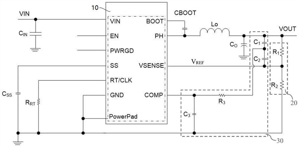 Class III compensation network and switching power supply